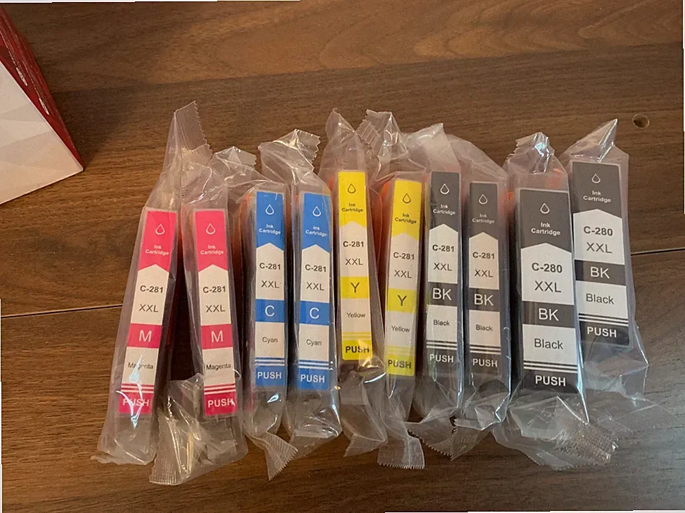 10 PK PGI-280 XXL CLI-281 XXL Ink for Canon PIXMA TS6120 TS6220 TS8120 TS9120