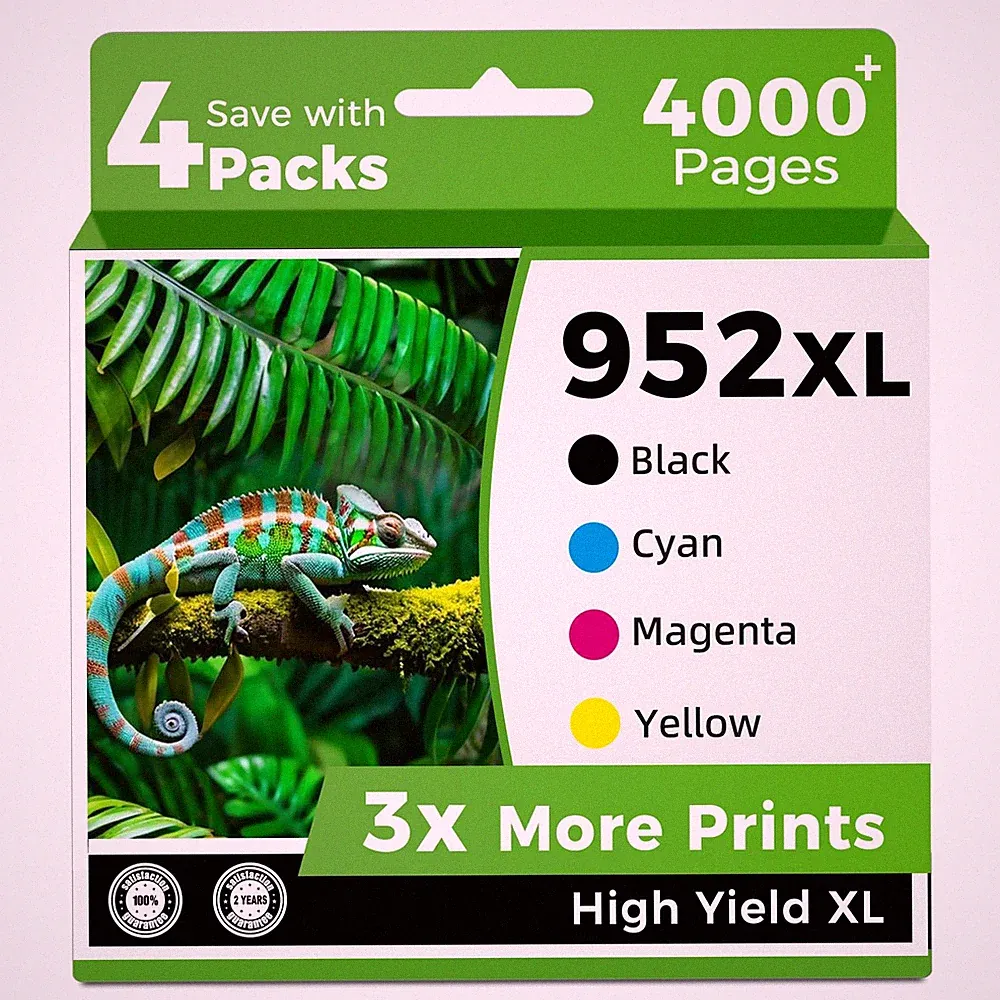 952XL Ink Cartridges Compatible Replacement for 952 xl Combo Pack hp952 Fit for