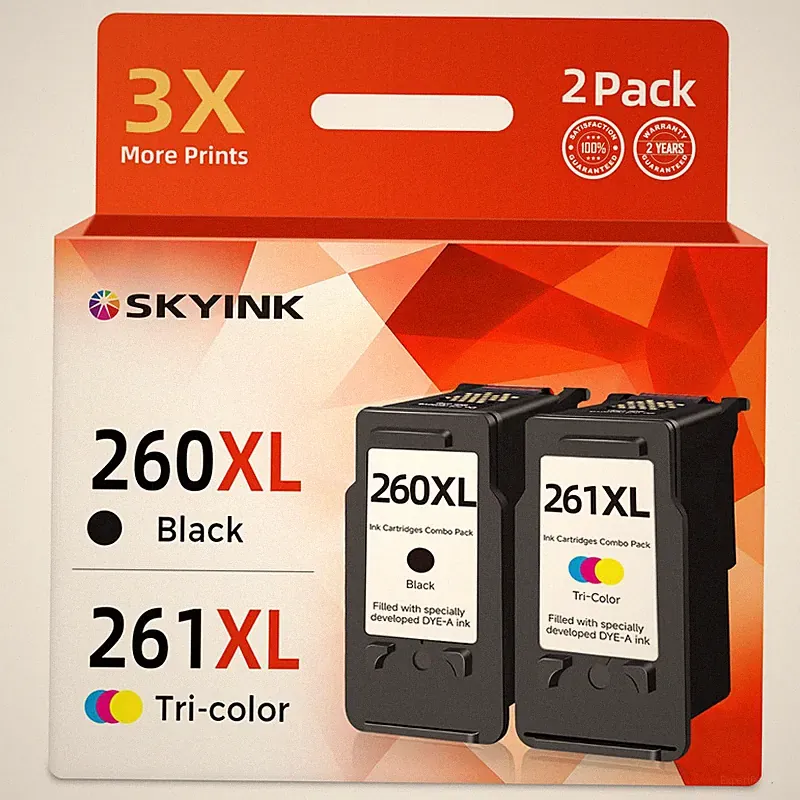 Skyink 260Xl 261Xl Compatible Ink Cartridges Replacement For Canon 260 261 Xl
