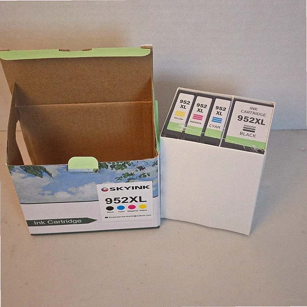 Skyink 952XL Ink Cartridge 4 Pack Black Cyan Magenta Yellow HP Officejet Pro